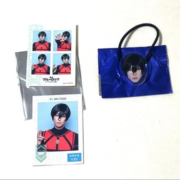 블루 스테이지 이토시 린 쿠사나기 료노 증명사진 스티커 목 없는 머리끈