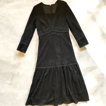 새상품급!! Grace continental 블랙 레이스 롱 드레스