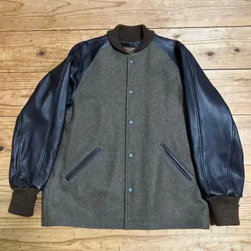 반스 별주 SKOOKUM 스쿠컴 바시티 자켓 M 사이즈 카키 파라오