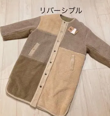 미사용 [리버서블 사양] 보아 코트 퀼팅 코트