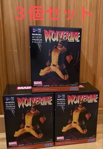 MARVEL ACT/CUT 울버린 피규어 3개 세트