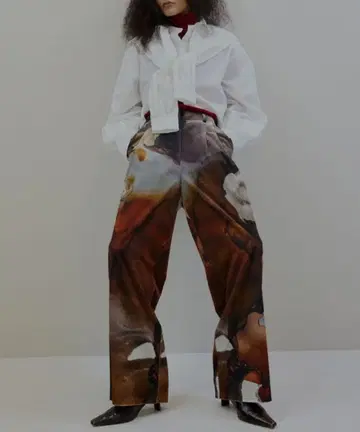 RUST INK ART WIDE PANTS 아메리빈티지