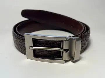 CANALI 비텔로 스탐파토 이탈리아제 남성용 가죽 벨트