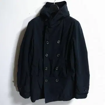 BLUE WORK 후디드 P 코트