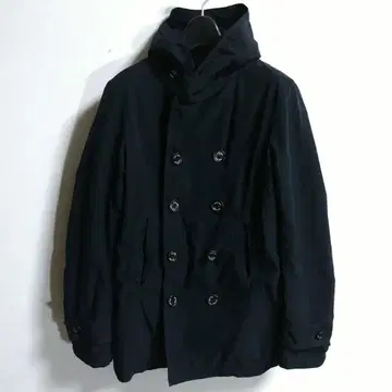 BLUE WORK 후디드 P 코트