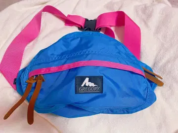 GREGORY 구 로고 테일 메이트 S 바디백 스카이블루 핑크