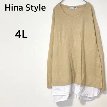 Hina Style 프렌치 슬리브 레이어드 [ 4L ] 레이어드 니트
