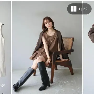 골드 버튼 트윌 더블 테일러드 자켓 + 스웨이드 미니 원피스