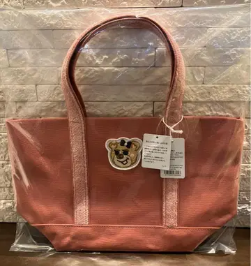 러브러리 바이 페이 와펜 토트백 올드 테디 걸 핑크