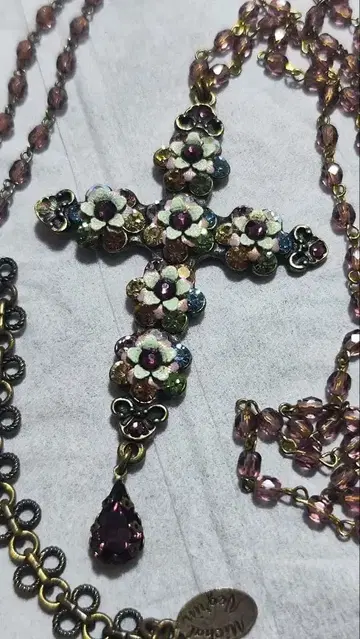 미하엘 네그린 크로스 목걸이 레어 컬러 십자가