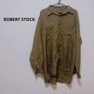 ROBERT STOCK 카키 긴팔 셔츠