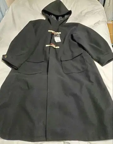 라이트 니트 멜톤 더플 코트