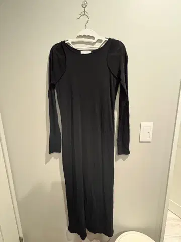 emmi 레이어드라이크 티셔츠 원피스 롱 긴팔 에미