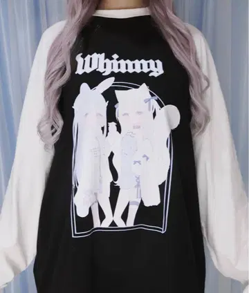 Whimmy 애니메이션 프린트 오버 사이즈 T셔츠 ZOZOTOWN