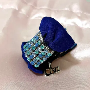 컴플렉스 비즈 헤어 클립 블루 계열