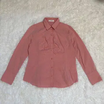 PINORE 피노레 여성용 긴팔 셔츠 L 핑크 면 코튼