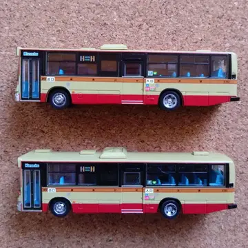 버스 컬렉션 가나가와 중앙교통 히노 블루리본 시티 2대 세트
