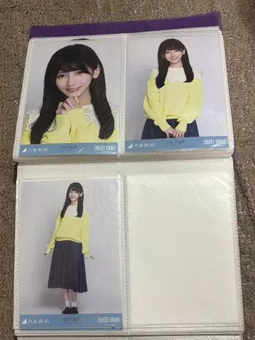 이케다 에레나 브로마이드 컴프 쿠보 시오리 졸업 콘서트  카라 부착 코디