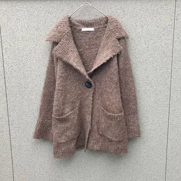 2971 [두클라쎄] S 니트 가디건 울 알파카 혼방 브라운