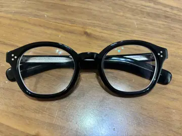 라운드형 블랙 안경 M-40