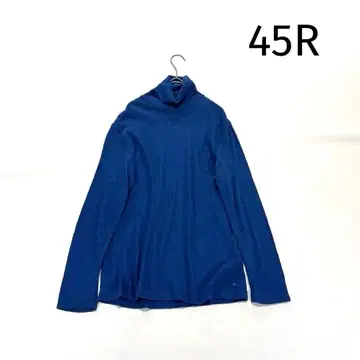 하자품 특가 45R 터틀넥 니트 스웨터 블루