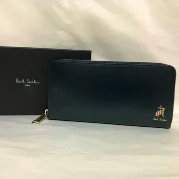 PaulSmith 마케트리 스트라이프 토끼 장지갑 네이비