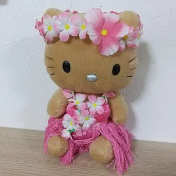 헬로키티 하와이 한정판 플라 댄스 버전 2001 봉제 인형