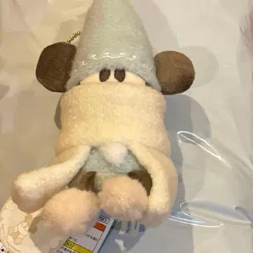 도쿄 디즈니 리조트 크리스마스 리루린린 인형 배지 파랑 스카이블루