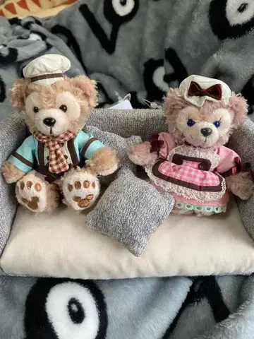 Disney 발렌타인 더피 셰리메이 봉제 인형 키링 세트