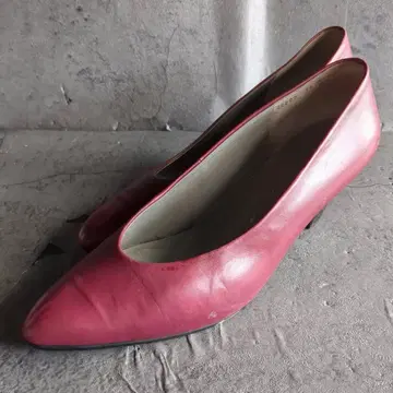 [marie claire] (23) 가죽 오벌 토 펌프스