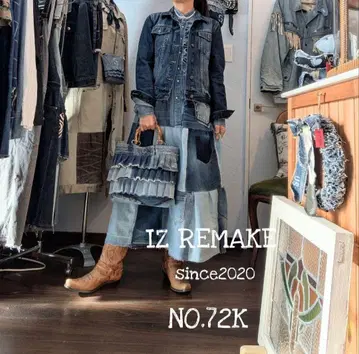구제 의류, 데님 리메이크 원피스 NO.72K