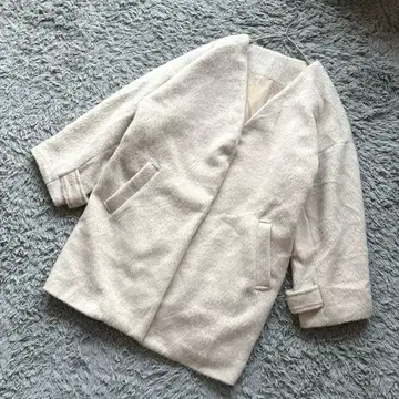 Birthday room 노카라 샤기 코트 오버 사이즈 M 겉옷