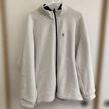 라이트 그레이 플리스 자켓