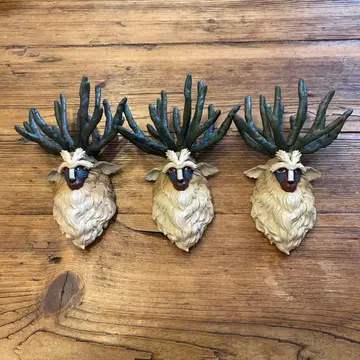 모노노케 페이스 마그넷 시시가미님 3개 세트 지브리 모노노케 히메 시시신