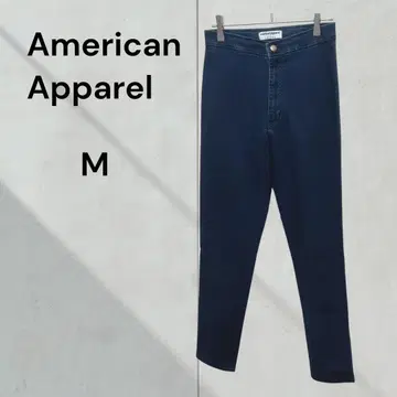 아메리칸 어패럴 스키니 데님 팬츠 스트레치 (M) 다크 네이비 USA제
