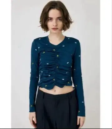 moussy FLORAL RANDOM GATHER LS 티셔츠