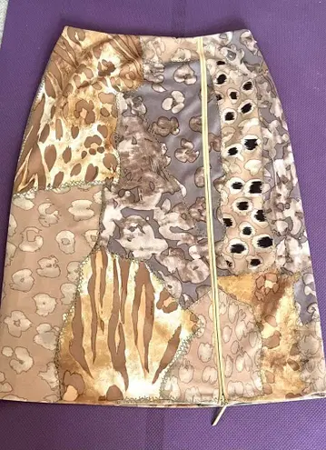 LEONARD 미디 기장 스커트