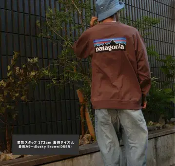 Patagonia 남성용 P-6 로고 오가닉 크루 스웨트 셔츠