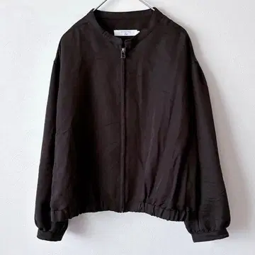 사만사 모스 2 블루종 자켓 아우터 겉옷 블랙 M 풀 집업 SM2