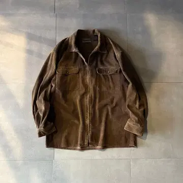 Point Zero corduroy zip up shirt