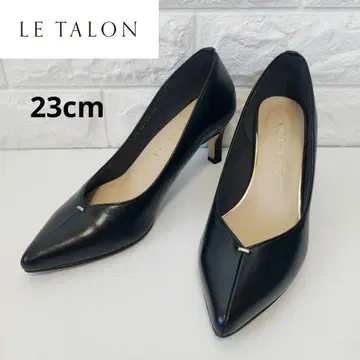 새상품급 LE TALON 루탈론 6cmV컷 심펌프스 23cm 블랙