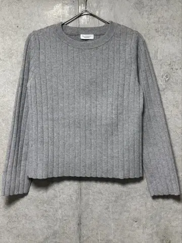 유나이티드 애로우즈 와이드 리브 크루넥 니트