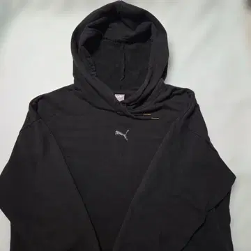 PUMA 블랙 후드 부착 후드티