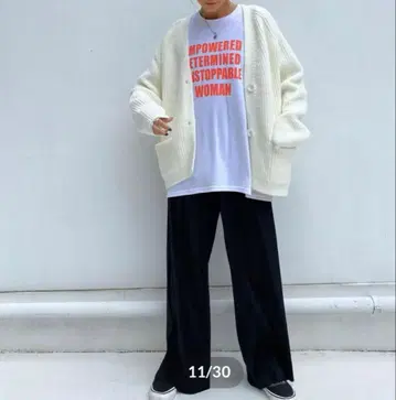 미사용 새상품 sudo 니트 와이드 팬츠