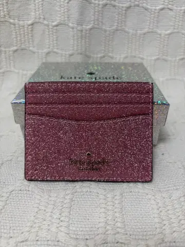 컨디션 최상 케이트 스페이드 핑크 글리터 카드 케이스