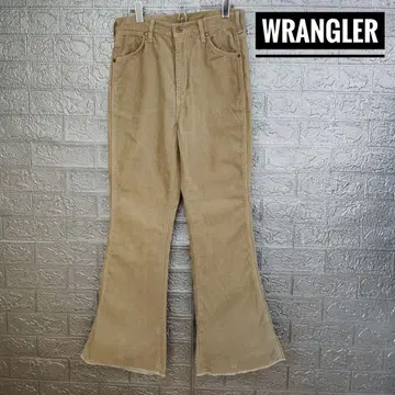 랭글러 Wrangler 구제 의류 코듀로이 팬츠 M 플레어 실루엣