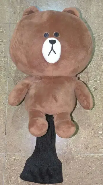 LINE FRIENDS 브라운 골프 드라이버 헤드커버