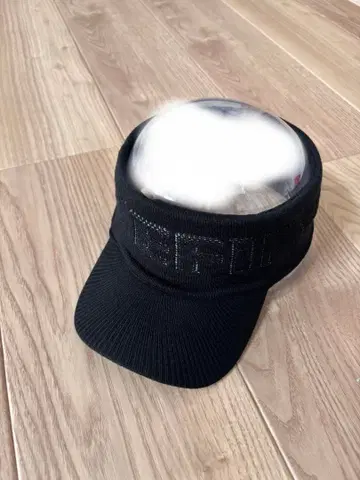 니트 플리스 바이저 블랙