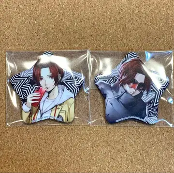 페르소나 5 P5R AnimaxCafe+ 별 모양 캔뱃지 주인공 원더