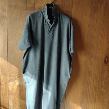 45R 폴로 옷깃 롱 원피스